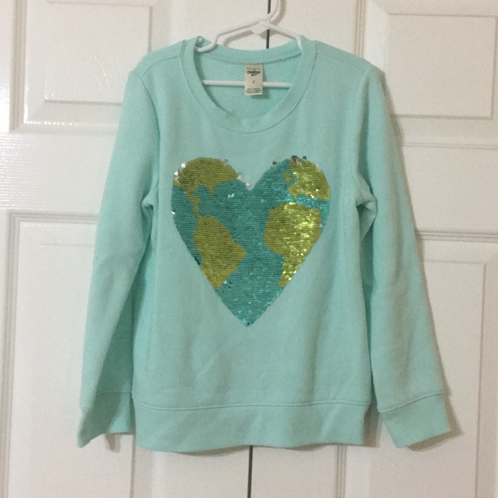 🔥NWOT OshKosh B’gosh Sweater with Sequence.🔥